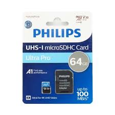 رم میکرو اس دی ۶۴ گیگ فیلیپس | Philips 64GB Micro SDHC Class 10