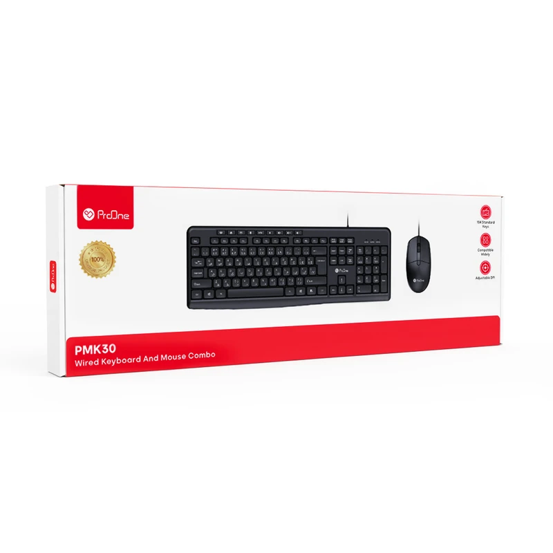 ست کیبورد و ماوس بی‌سیم پرووان PMK20W